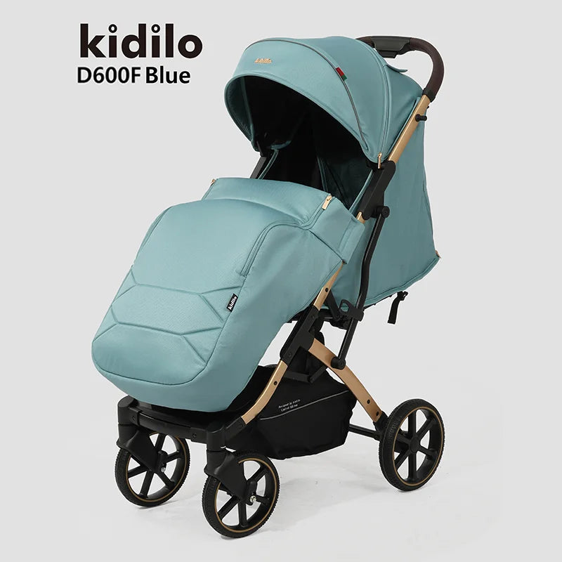 Lightweight Non-Toxic Baby Stroller for 0-3 Years Foldable Travel Stroller with Adjustable Handle Toddlers Family Trips D600F