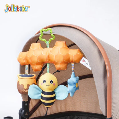 JOLLYBABY Eco-Friendly Soft Plush Animal Toy CE Certified for Baby Cribs Hanging Mobile and Nursery Decor
