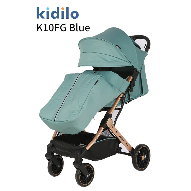 Non-Toxic Lightweight Baby Stroller for 0-3 Years Foldable Travel Stroller with Adjustable Handle for Toddlers Daily Walks K10FG