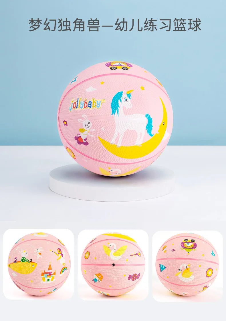 Jollybaby Custom Cute Baby Children Sports Toy Elastic Football and Basketball Balls