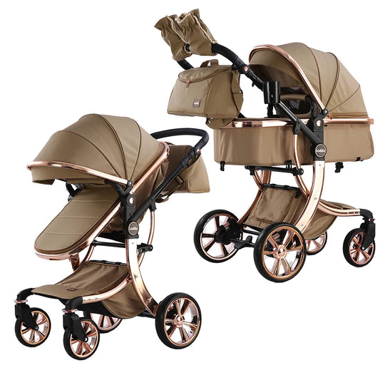 0-3 Years 3 in 1kidilo Baby Stroller with Car Seat, Non-Toxic Durable Foldable Travel Stroller for Toddlers Daily Walks G10