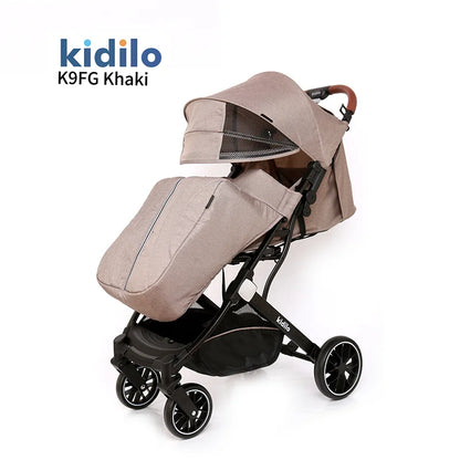 Lightweight Non-Toxic Baby Stroller for 0-3 Years Foldable Travel Stroller with Adjustable Handle Toddlers Family Trips K9FG