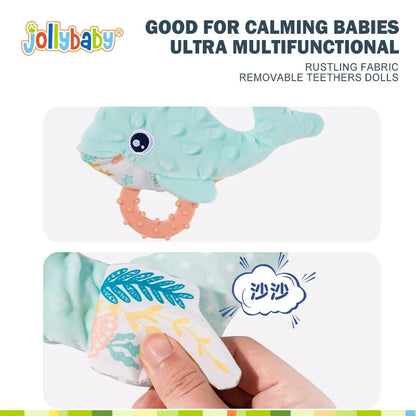 Jollybaby Manufacturer Baby Electric Soothing Toys Whale crocodile Animal Plush Toy with Wagging Tail for Sleeping Newborn Baby