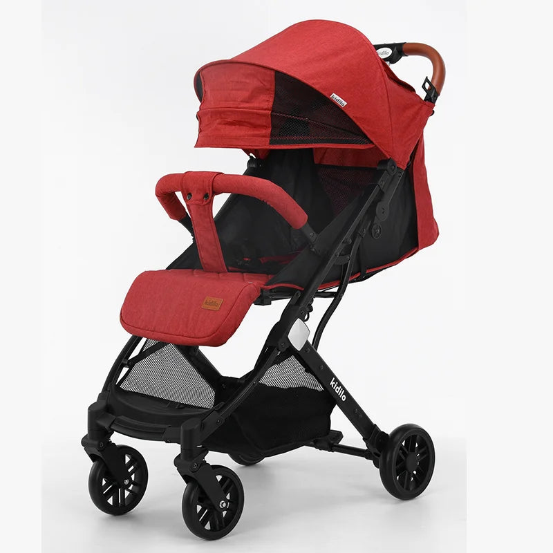 Kidilo Multiple Pushchair Lightweight Prams Portable Foldable Wagon Travel Baby Stroller for Babies Wholesale From China K8