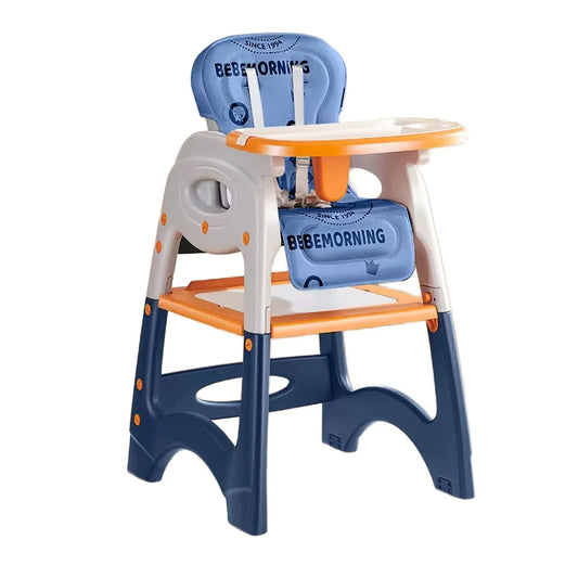 6-36 Months 3 in 1 Foldable Baby High Chair for Baby, Non-Toxic Feeding Chair for Toddler Dining at Home & Small Space 7-1