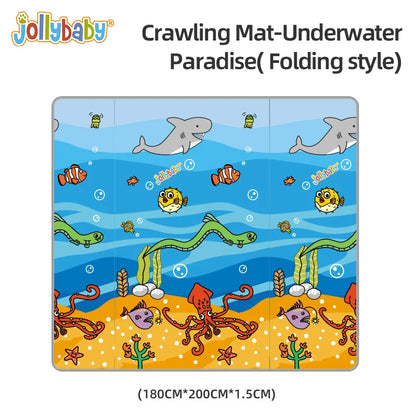 Jollybaby Double Side Non-toxic Educational Toy Large Cartoon Pattern Foldable Floor Pad Carpet Xpe Foam Baby Crawling Play Mat