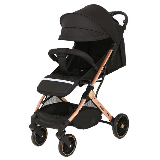 0-3 Years Non-Toxic Lightweight Baby Stroller Foldable Travel Stroller with Adjustable Handle for Toddlers Daily Walks K10G