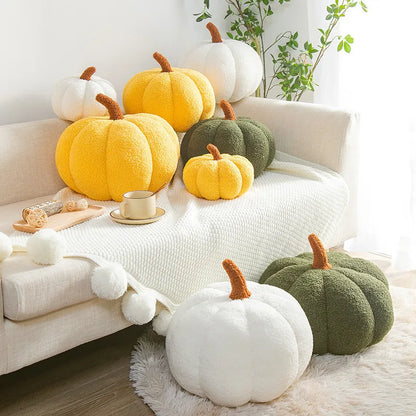 Halloween 3D Shaped Decorative Thanksgiving Pillow Soft Cute Throw Kids Toddlers Babies Stuffed Pumpkin Fluffy Plush Toy