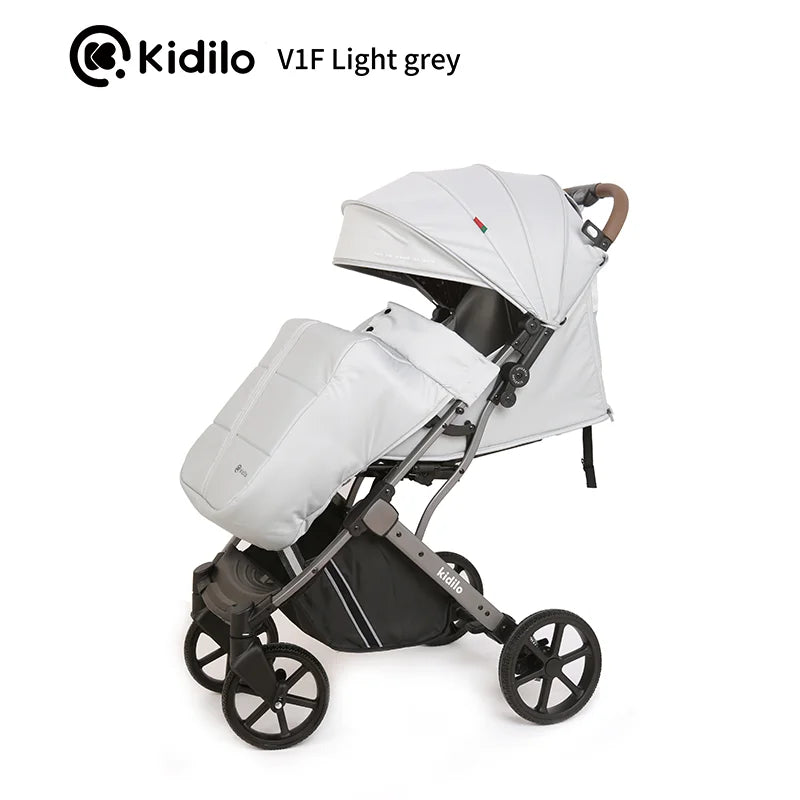 Kidilo 0-3 Years Non-Toxic Lightweight Baby Stroller Foldable Travel Stroller with Adjustable Handle for Toddlers Daily V1F