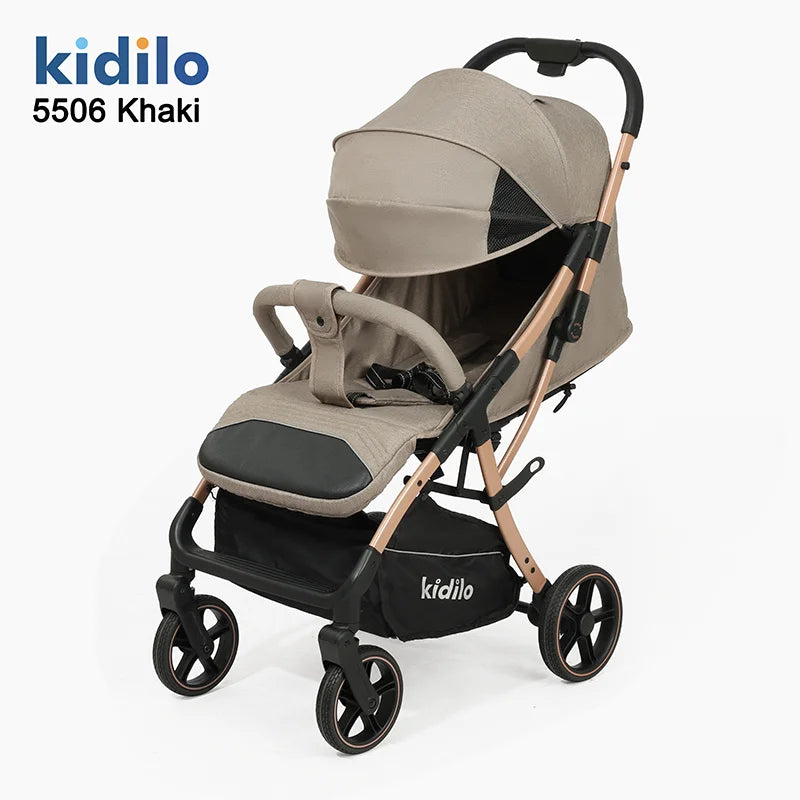Lightweight Non-Toxic Baby Stroller for 0-3 Years Foldable Travel Stroller with Adjustable Handle Toddlers Family Trips S5506