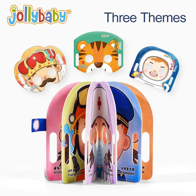 Jollybaby Hot Selling Halloween Children Cosplay Mask Party Decoration Cartoon Animal Kids Felt Mask