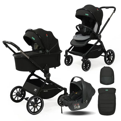 0-3 Years 3 in 1 Kidilo Baby Stroller with Car Seat, Non-Toxic Durable Foldable Travel Stroller for Toddlers Family Trips S-008L