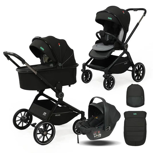 0-3 Years 3 in 1 Kidilo Baby Stroller with Car Seat, Non-Toxic Durable Foldable Travel Stroller for Toddlers Family Trips S-008L
