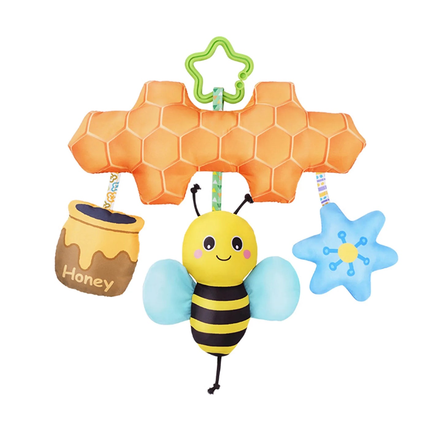 JOLLYBABY Eco-Friendly Soft Plush Animal Toy CE Certified for Baby Cribs Hanging Mobile and Nursery Decor