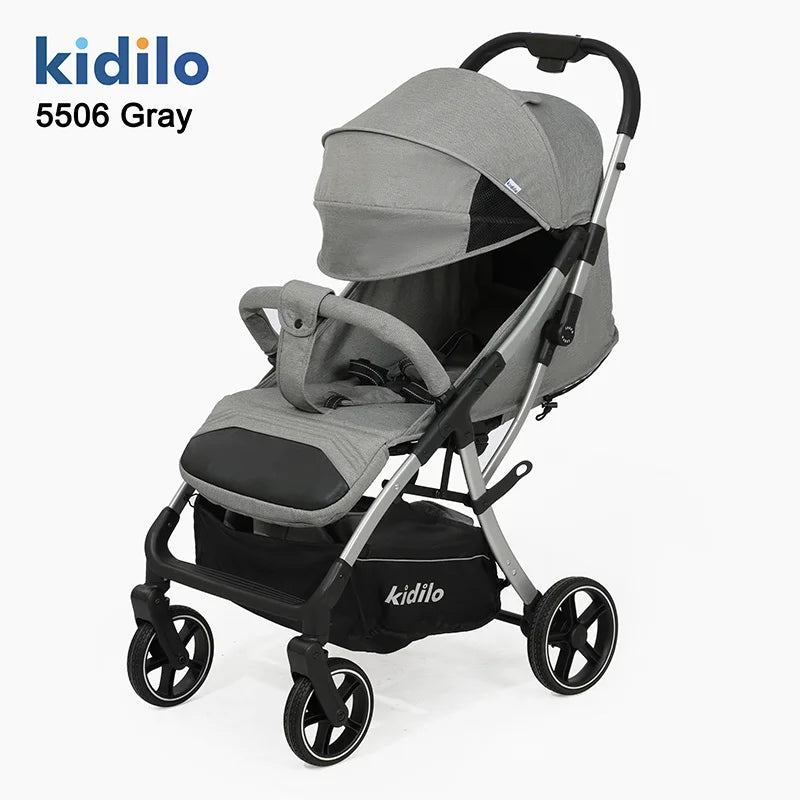 Lightweight Non-Toxic Baby Stroller for 0-3 Years Foldable Travel Stroller with Adjustable Handle Toddlers Family Trips S5506