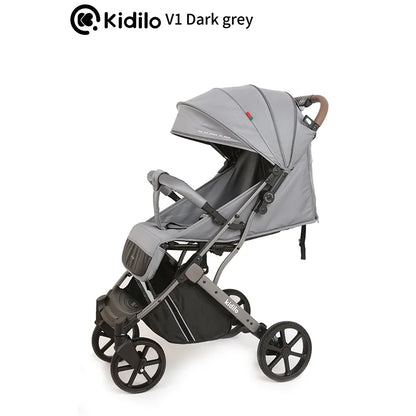 0-3 Years Baby Stroller Lightweight Non-Toxic Foldable Travel Stroller with Adjustable Handle for Toddlers Family Trips V1