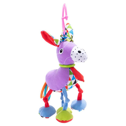 Jollybaby Colorful Soft Infant Rattle and Teether Toy Plush Animal Bed Hanging Baby Rattles Best Seller Baby Rattles Product