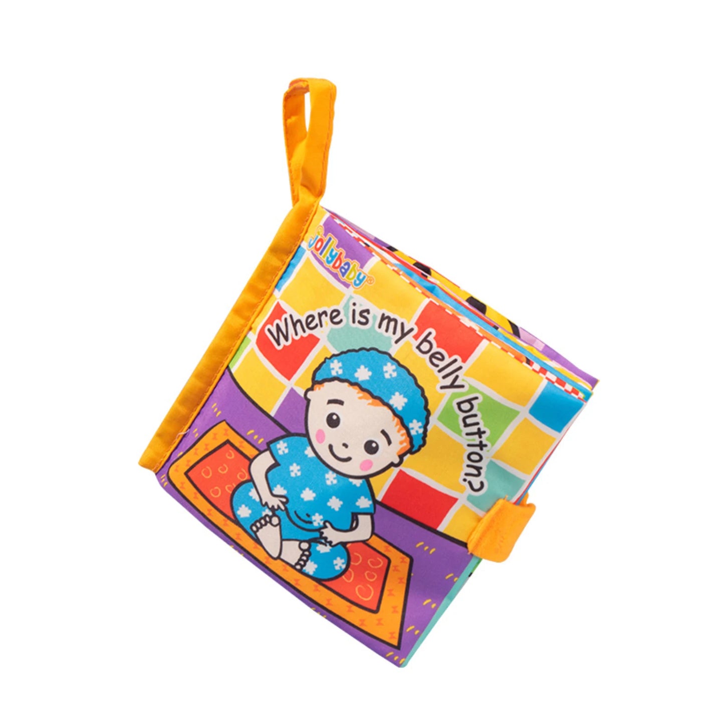 Jollybaby Soft Baby Cloth Book for Early Sensory Education & Play