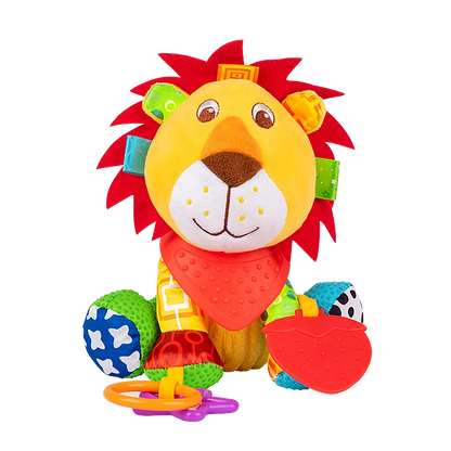 SOZZY Soft Plush Monkey Donkey Animal Baby Crib Mobile Soothing Hanging Rattle Toys with Musical Feature for Car Seat & Stroller