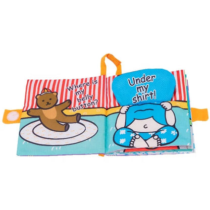 Jollybaby Soft Baby Cloth Book for Early Sensory Education & Play