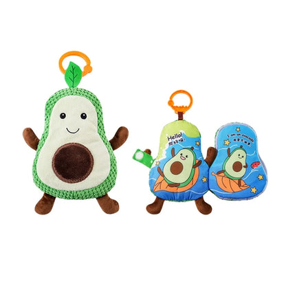 Jollybaby Colorful Vegetables and Fruits Storybook Baby Soft Cloth Book Nibbleable Cloth Book