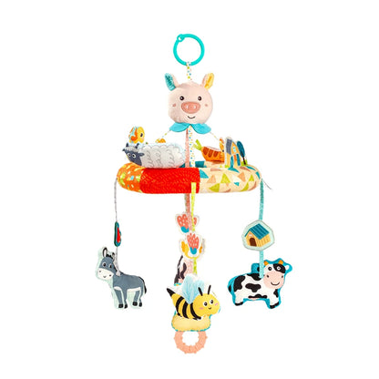 JOLLYBABY Baby Crib Mobile Toys Arm with Music Box Spin Motor Volume Control 3 Modes Nursery Decor Hanger for DIY Clamp Mobile