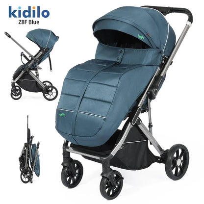 0-3 Years Non-Toxic Kidilo Lightweight Baby Stroller Foldable Travel Stroller with Adjustable Handle for Kids Daily Walks Z8F