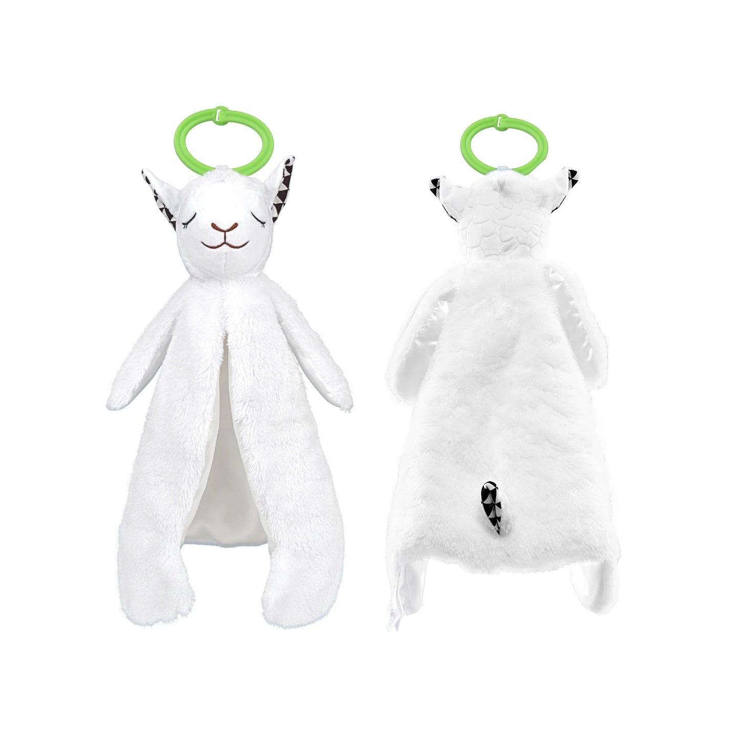 JOLLYBABY Animal Plush Security Blanket Soothing Toy Baby Teething Blanket Elephant Security Blanket Baby Comforter Toy
