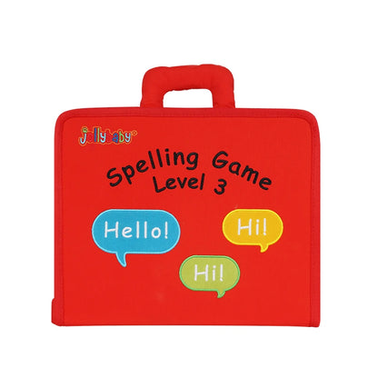 JOLLYBABY Hot Sale Soft Fabric Kids Learning Book Alphabetic Numbers and Shapes Toy for Babies
