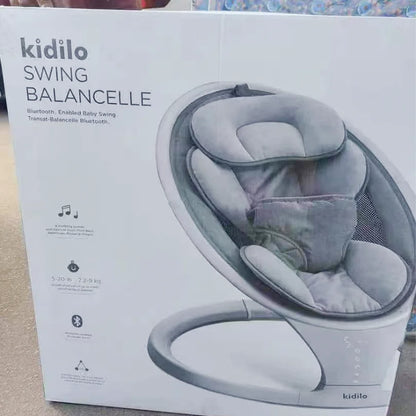 Kidilo Baby Rocking Chair Bouncer New Bor Baby Cradle Sleeping Swing Chair Electric Automatic Bed for Babies Horse Chair BB301
