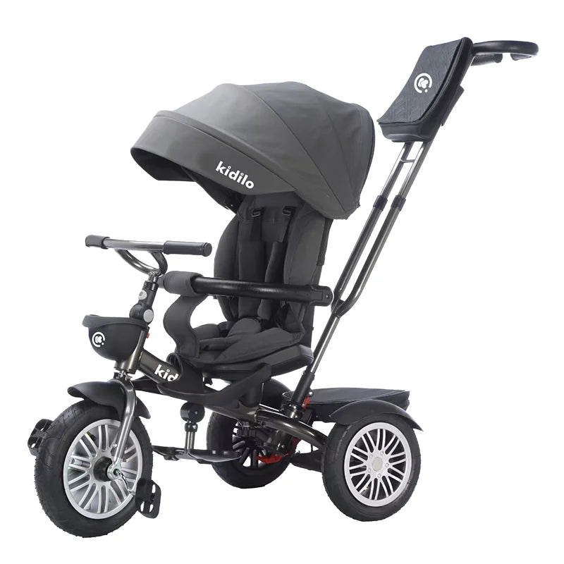 Kidilo Baby Strollers 6 Months-3 Years 3-in-1 Ride-On Push Tricycle Stroller with Push Handle for Toddler Outdoor Wholesale 3366