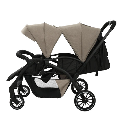 0-3 Years Kidilo Double Twin Baby Stroller, Foldable Non-Toxic Travel Stroller for Toddlers Kids Daily Walks Family Trips LB200