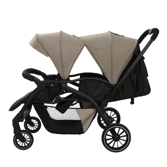 0-3 Years Kidilo Double Twin Baby Stroller, Foldable Non-Toxic Travel Stroller for Toddlers Kids Daily Walks Family Trips LB200