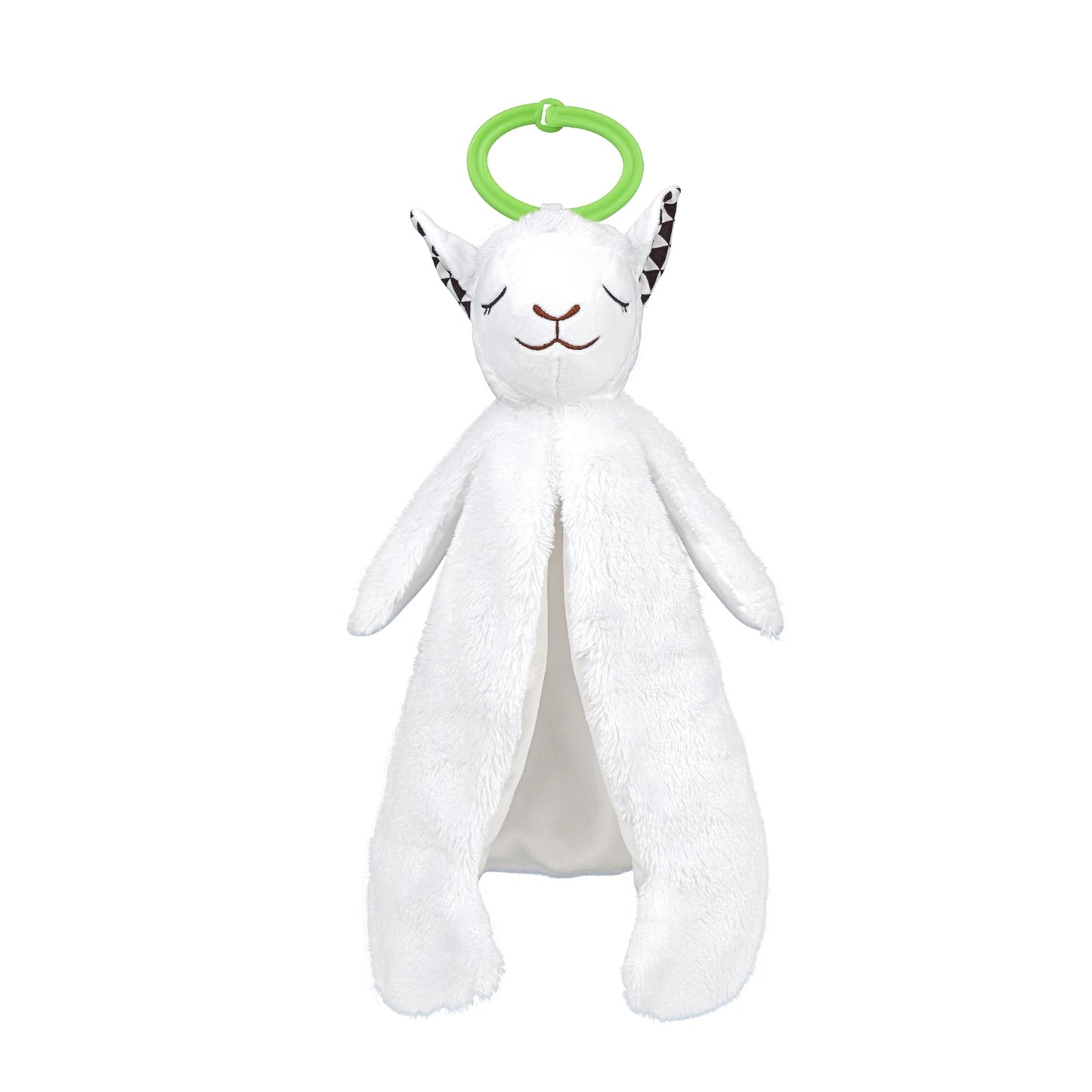 Jollybaby Baby Cute Soothing Soft Comforter Animal Head Plush Toy Security Blanket for Baby Sleeping