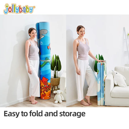 Jollybaby Educational Toy Foldable Waterproof XPE Foam Play Mat for Baby Child Activity Floor with Foldable Design