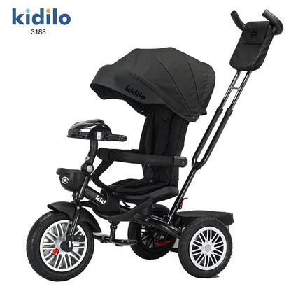 Kidilo Baby Strollers 6 Months-3 Years 3-in-1 Ride-On Push Tricycle Stroller with Push Handle for Toddler Outdoor Wholesale 3188