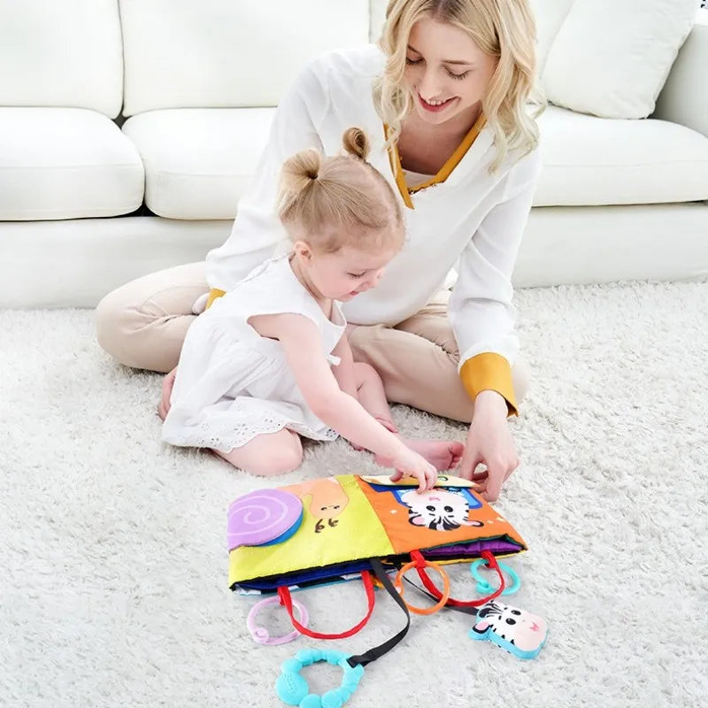 Soft Sensory Crinkle Books Montessori Toys Brain Development Newborn Essentials Tummy Time Toys 0 3 6 6-12 Months