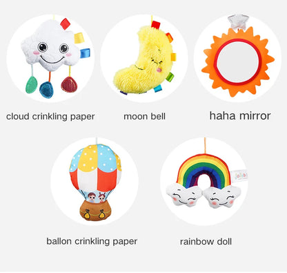 Jollybaby Unique Soft Baby Infant Crib Cot Musical Bed Bell Plastic Rotating Hanging Toy Plush Music Mobile