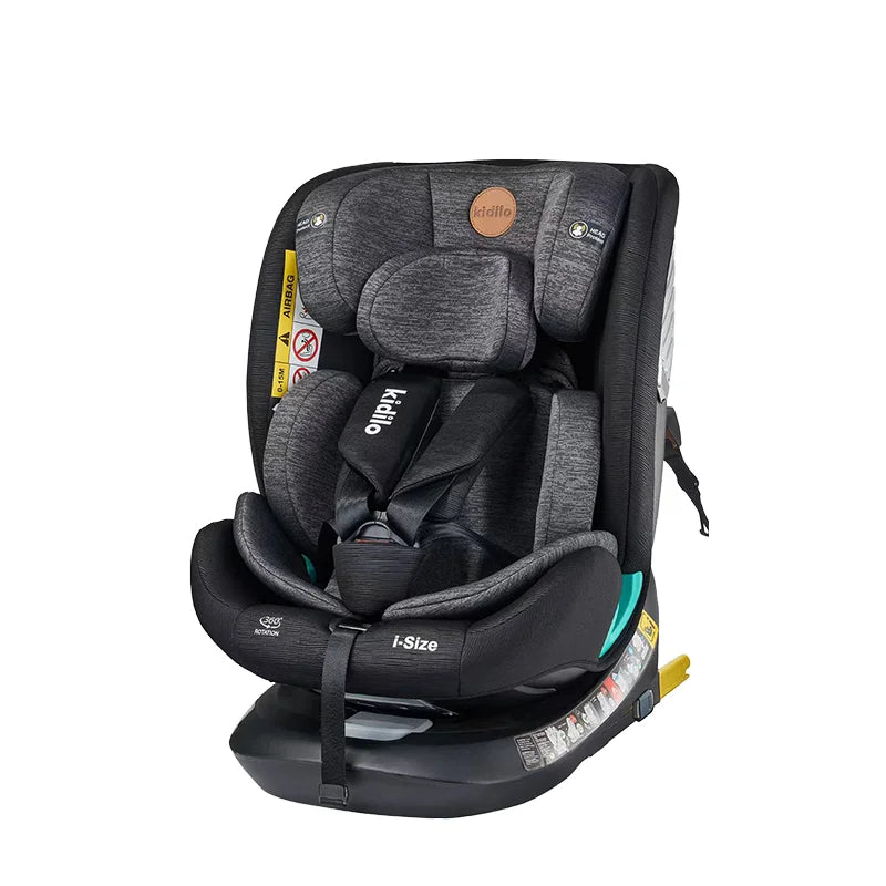 Newborn 0-3 Years 360 Degree Kidilo Baby Car Seat, Infant Car Seats with ISOFIX Certified Reversible for Daily Family Rides G509