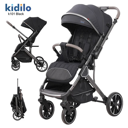 Kidilo Lightweight Baby Stroller Portable Pushchair with Multiple Foldable Wagon Travel Prams Made in China K101