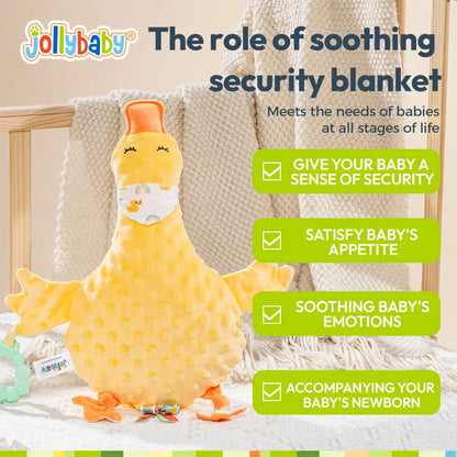 Jollybaby Baby Toy Soother Plush Crib Machine with for Newborns 0+ Months Super Soft Teething Ring Toys for Babies & Toddlers