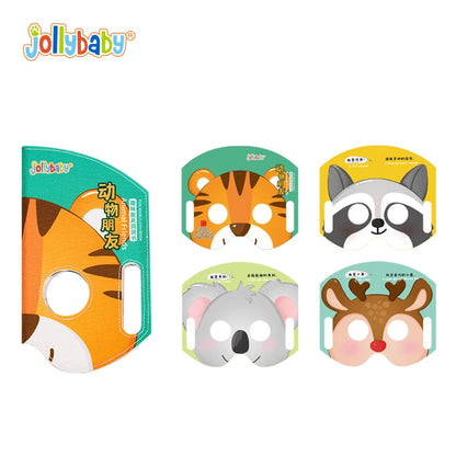 Jollybaby Hot Selling Halloween Children Cosplay Mask Party Decoration Cartoon Animal Kids Felt Mask