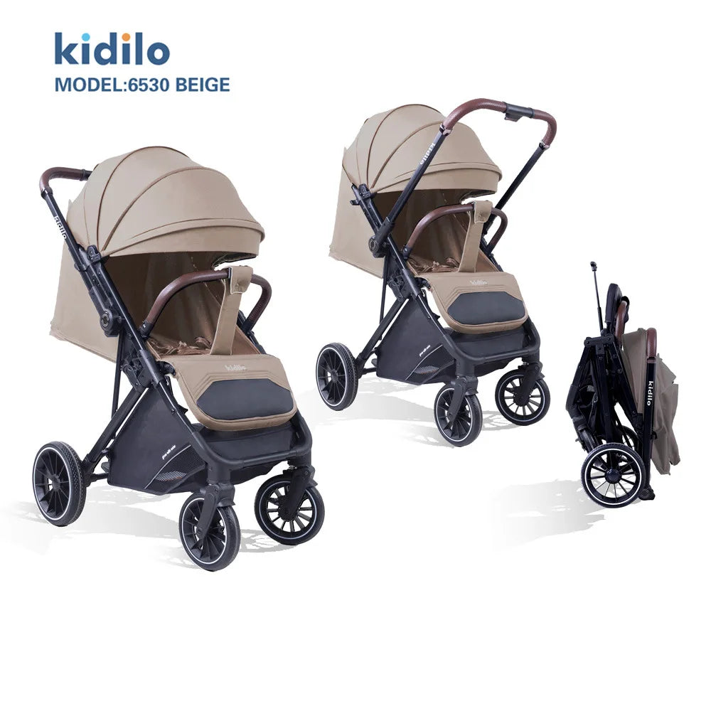 Kidilo 0-3 Years Non-Toxic Lightweight Portable Pushchair Baby Stroller Multiple Foldable for Travel Wholesale From China 6530