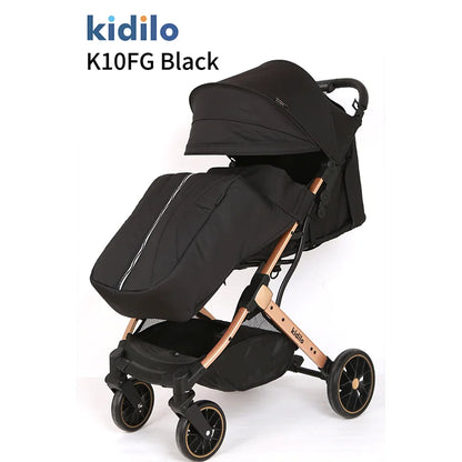 Non-Toxic Lightweight Baby Stroller for 0-3 Years Foldable Travel Stroller with Adjustable Handle for Toddlers Daily Walks K10FG