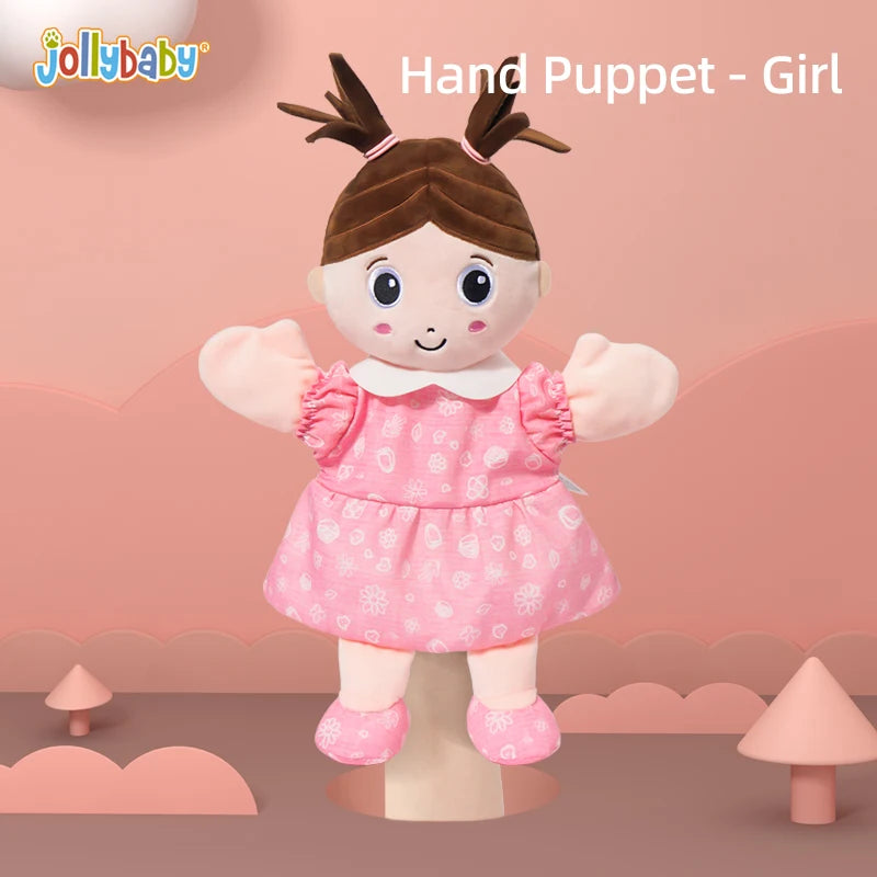Educational Pretend Telling Story Doll Toy Hand Puppet Family Menber Charater 100% Soft Plush Baby for Children Kid Unisex