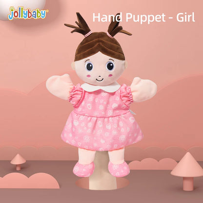 Educational Pretend Telling Story Doll Toy Hand Puppet Family Menber Charater 100% Soft Plush Baby for Children Kid Unisex