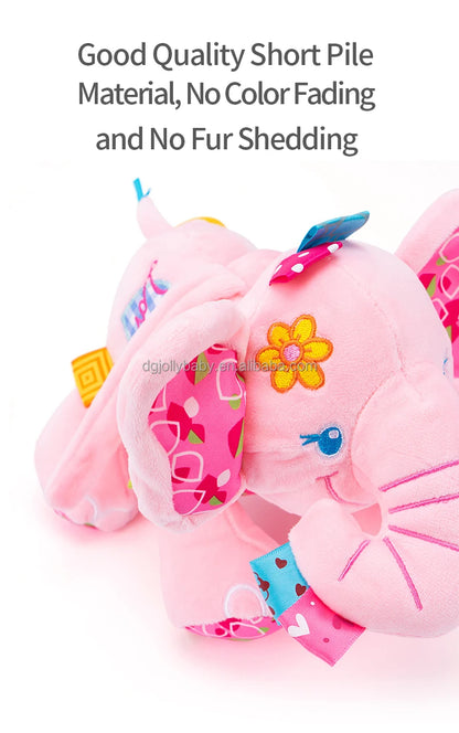 Cute Lion Animal Soft Touch Infant Musical Toy with Pull String Car Seat Pulling String Sets Packaging