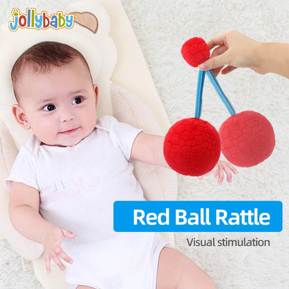 Jollybaby Tail Cloth Book Toy Plush Stuffed Toys Set Include Hand Puppet Cloth Soft Ball 4 in 1 Toy Newborn Baby Gift Set