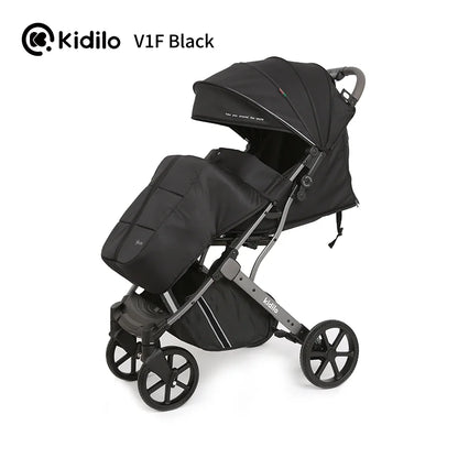 Kidilo 0-3 Years Non-Toxic Lightweight Baby Stroller Foldable Travel Stroller with Adjustable Handle for Toddlers Daily V1F