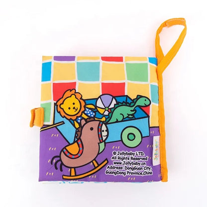 Jollybaby Soft Baby Cloth Book for Early Sensory Education & Play